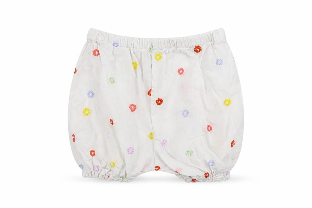 marese Girls White   Cropped Trousers Size 6-9 Months  - shorts