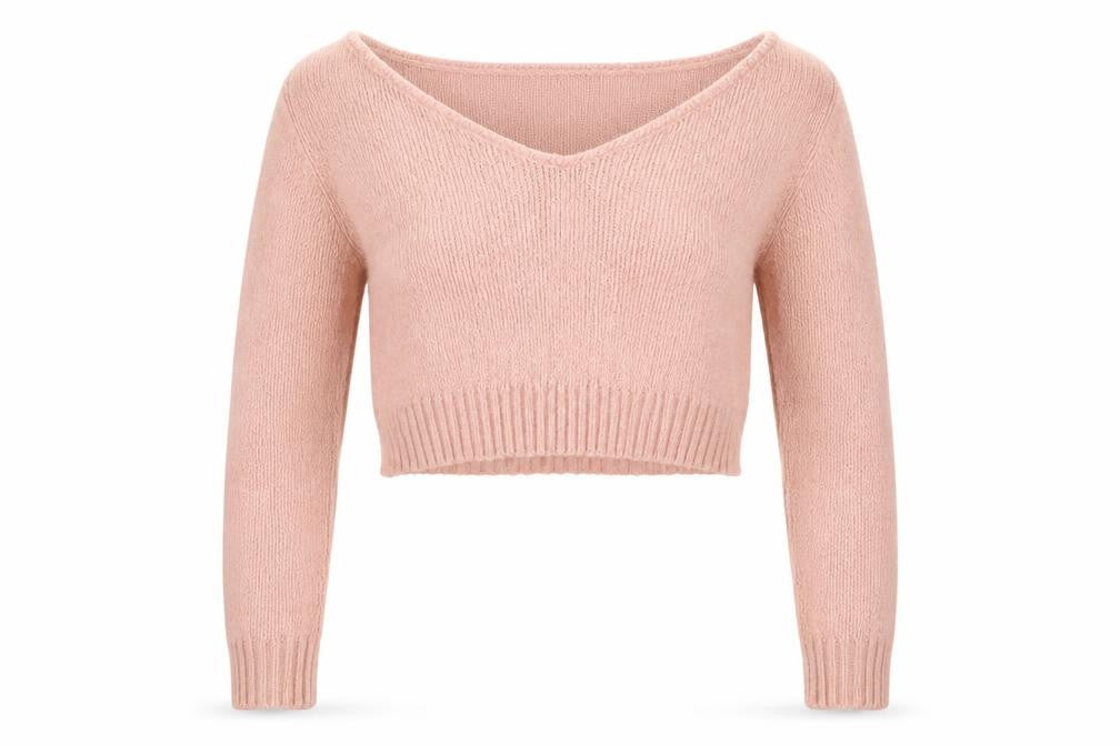 Front view of PRETTYLITTLETHING women’s pink jumper, size M