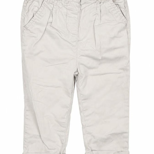 F&F Boys Grey   Cargo Trousers Size 9-12 Months
