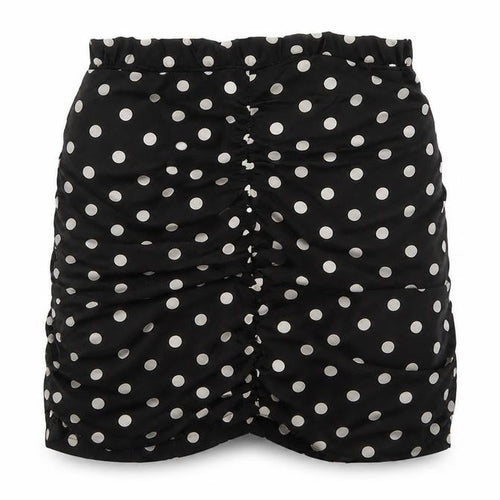 Boohoo Womens Black Polka Dot  Maxi Skirt Size 10