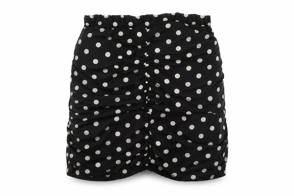 Boohoo Womens Black Polka Dot  Maxi Skirt Size 10