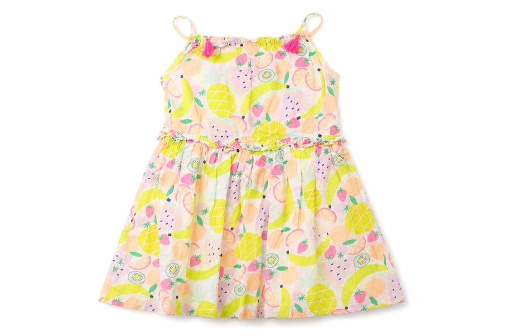 Hullabaloo Girls White Floral  Fit & Flare  Size 9 Years