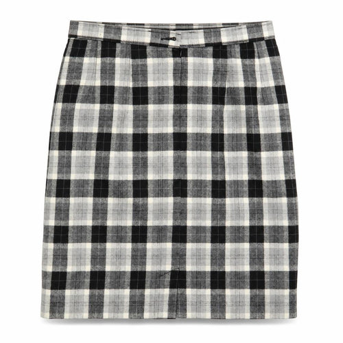 M&S Womens Grey Check  Straight & Pencil Skirt One Size