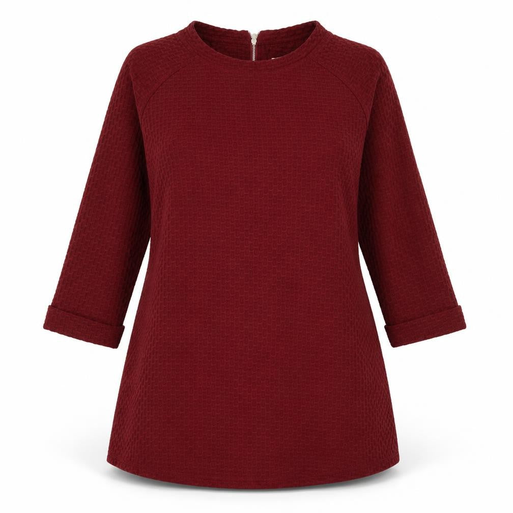 Front view of Papaya women’s red fit & flare, size UK 14