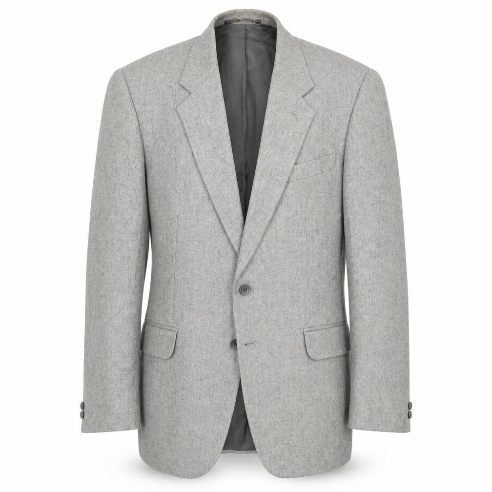 Front view of Burton men’s green jacket suit, size L