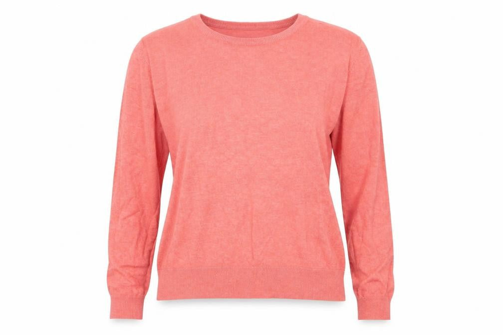 Front view of H&M women’s pink jumper, size L