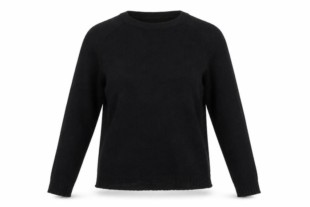 Front view of Sybilla women’s black jumper, size M