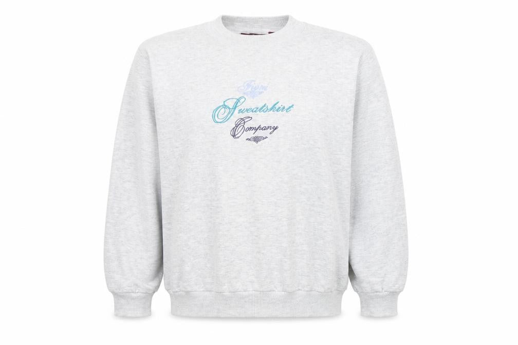 Front view of Fiori women’s grey jumper, size 2XL, - washable mark