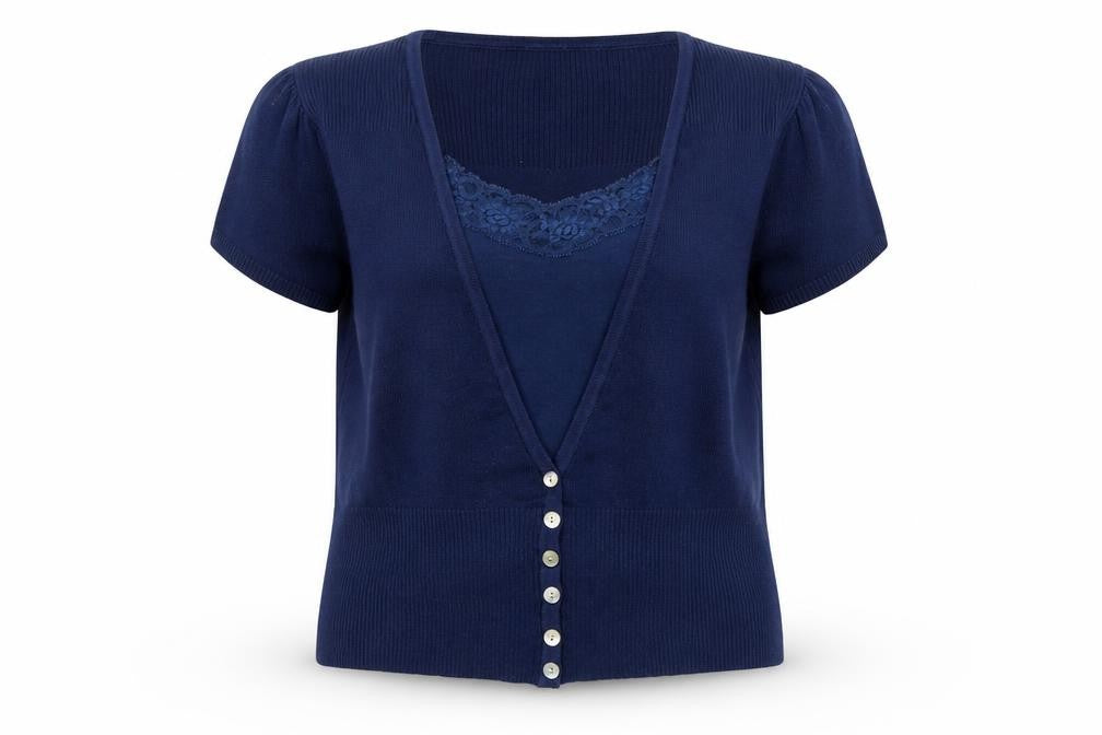Papaya Womens Blue   Cardigan Jumper Size 14
