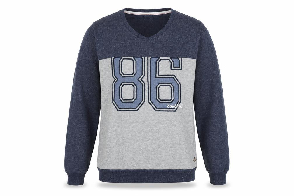 Front view of SoulCal women’s blue jumper, size M