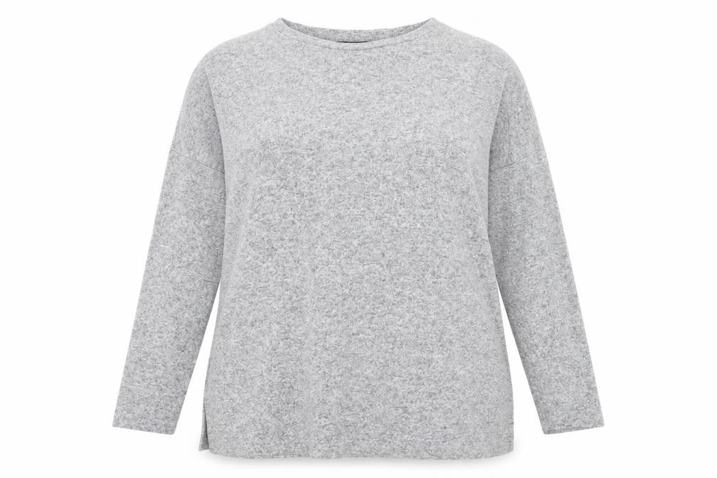 Front view of F&F women’s grey jumper, size UK 16