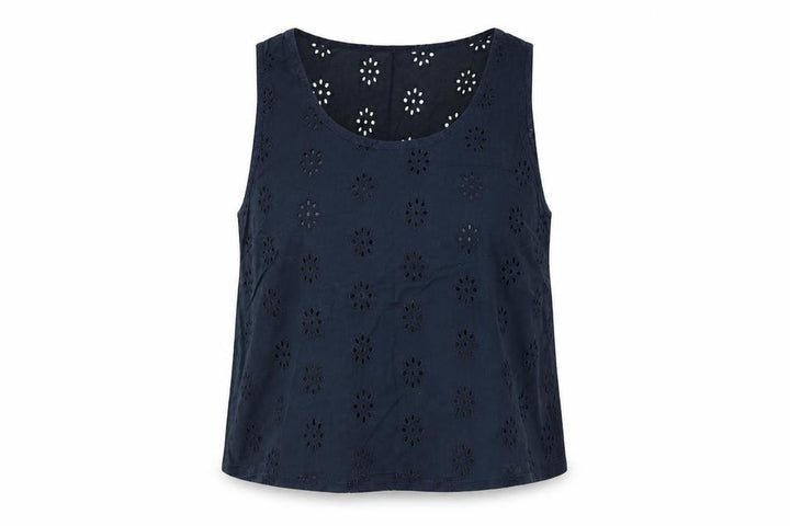 Jack Wills Womens Blue Cropped Tank Size 8