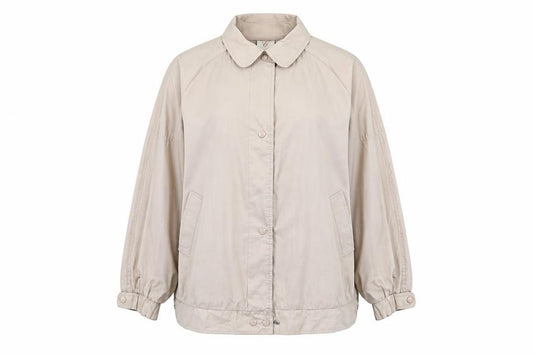 Front view of Compliments women’s ivory jacket, size UK 24