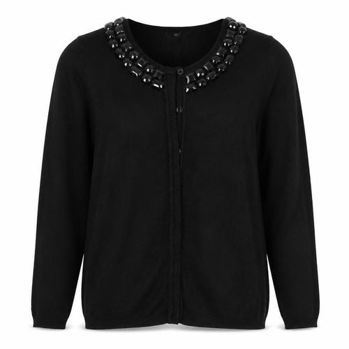 Evie Womens Black  Knit Cardigan Jumper Size 10