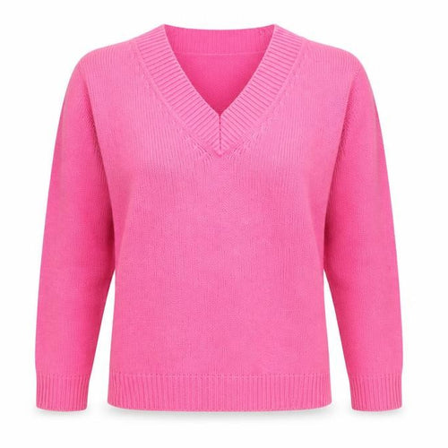 Casual Comfort Womens Pink  Knit Pullover Jumper Size 10