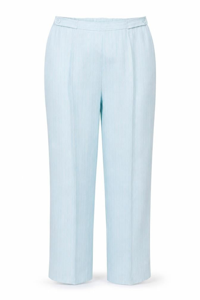 BM Collection Womens Blue   Capri Trousers Size 16 L27 in
