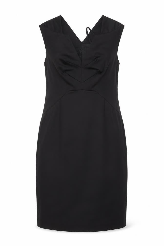 Front view of Teatro women’s black a-line, size UK 14