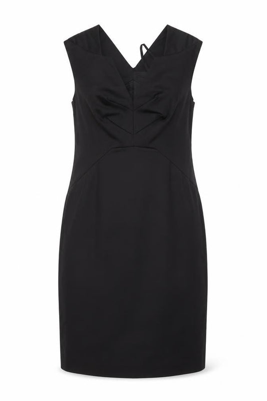 Front view of Teatro women’s black a-line, size UK 14