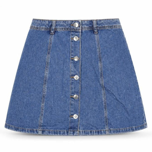 H&M Womens Blue  Denim A-Line Skirt Size 10