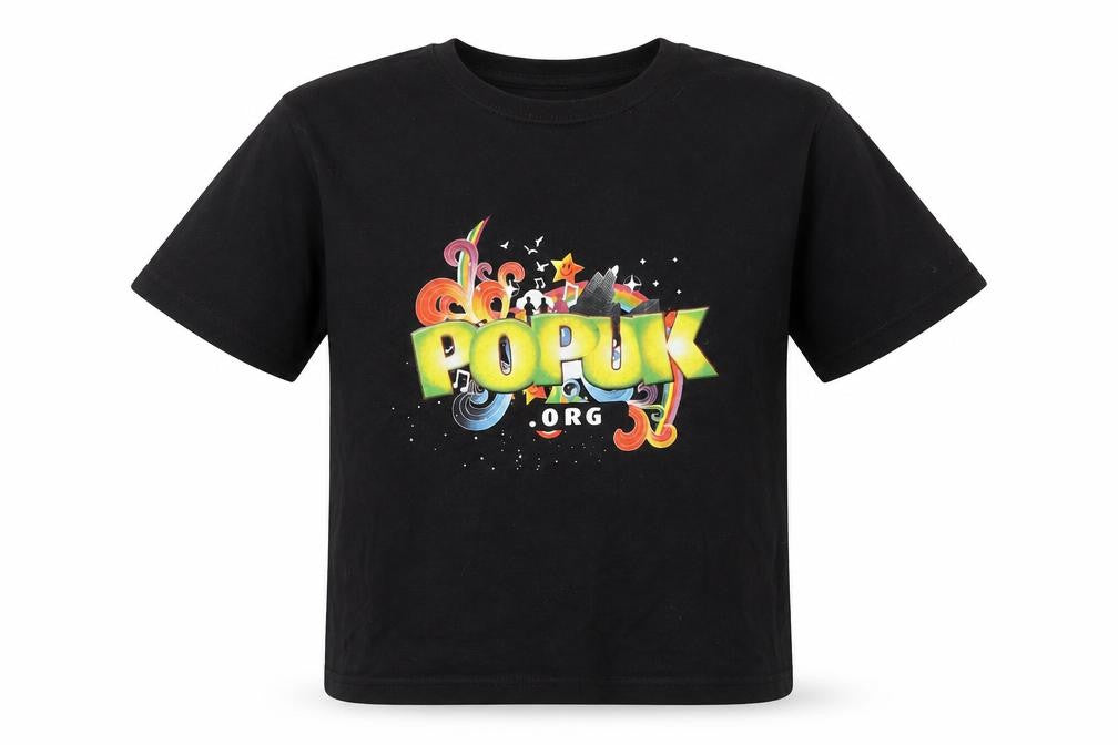 Preworn Girls Black   Basic T-Shirt Size 7-8 Years  - Pop UK