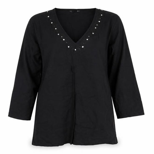 Grabal Alok Womens Black   Shirt Dress  Size L
