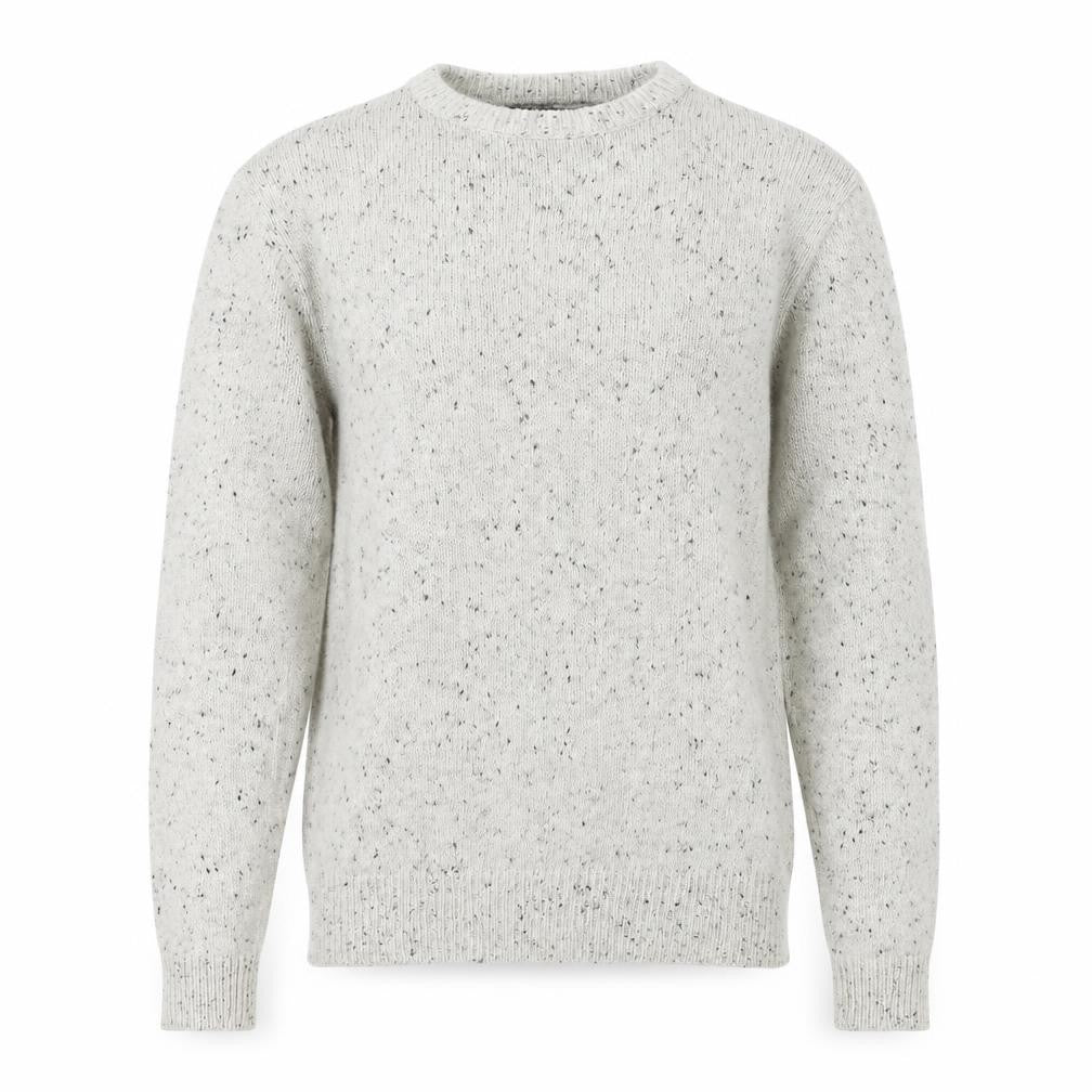 Front view of Cedarwood State men’s ivory knit jumper, size S