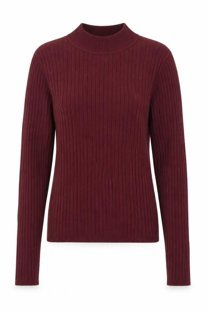 Front view of Primark women’s purple knit jumper, size UK 12