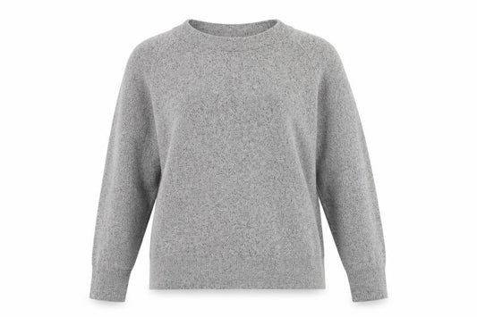 Front view of F&F women’s grey jumper, size UK 12