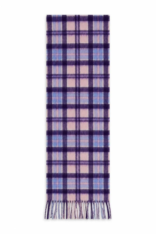 Preworn Girls Purple Check  Scarf Scarves & Wraps One Size