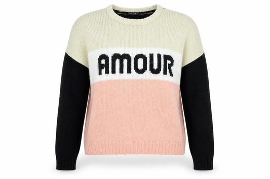 Front view of Select women’s multicoloured jumper, size UK 12