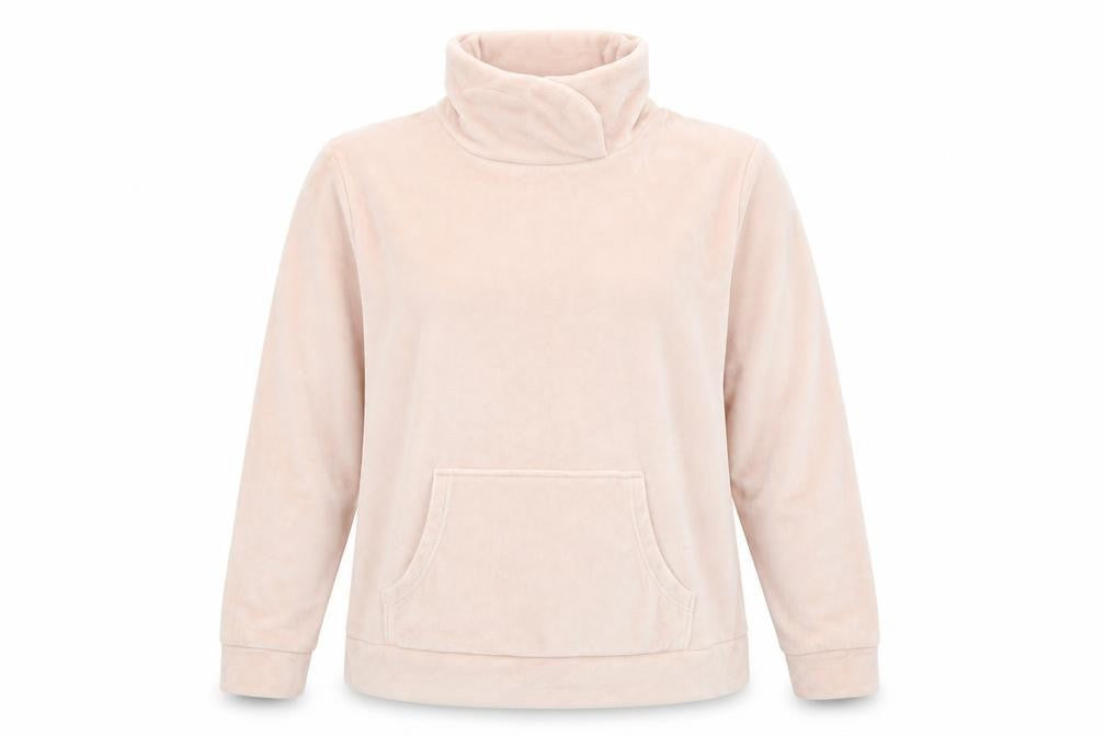 Front view of Matalan women’s pink jumper, size M, - lounge jumper