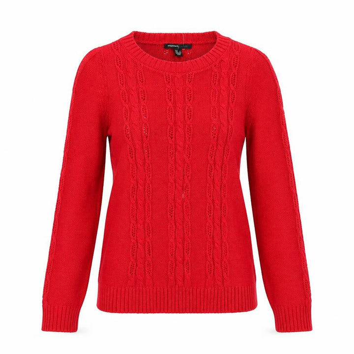Mango Womens Red Pullover Jumper Size S