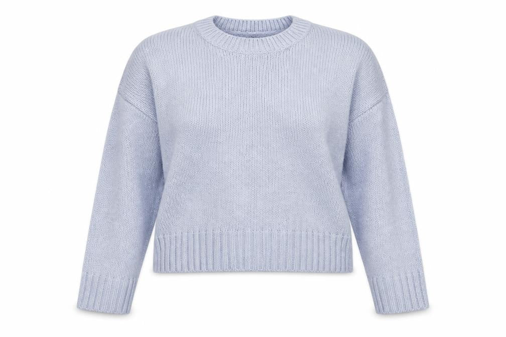 Front view of New Look women’s blue jumper, size L