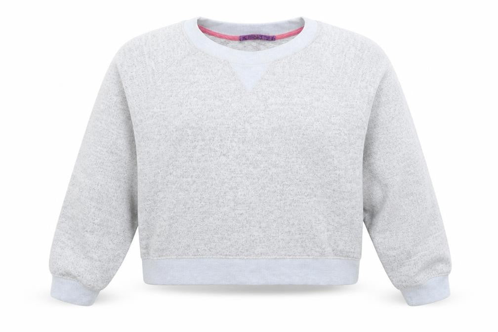 Front view of River Island women’s grey knit jumper, size L