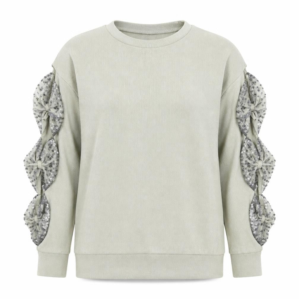 Front view of Sheilay women’s grey knit jumper, size S