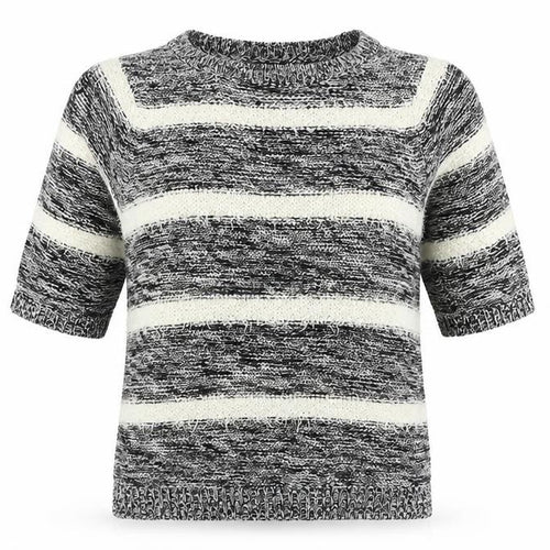 F&F  Womens Ivory Striped  Pullover Jumper Size 14