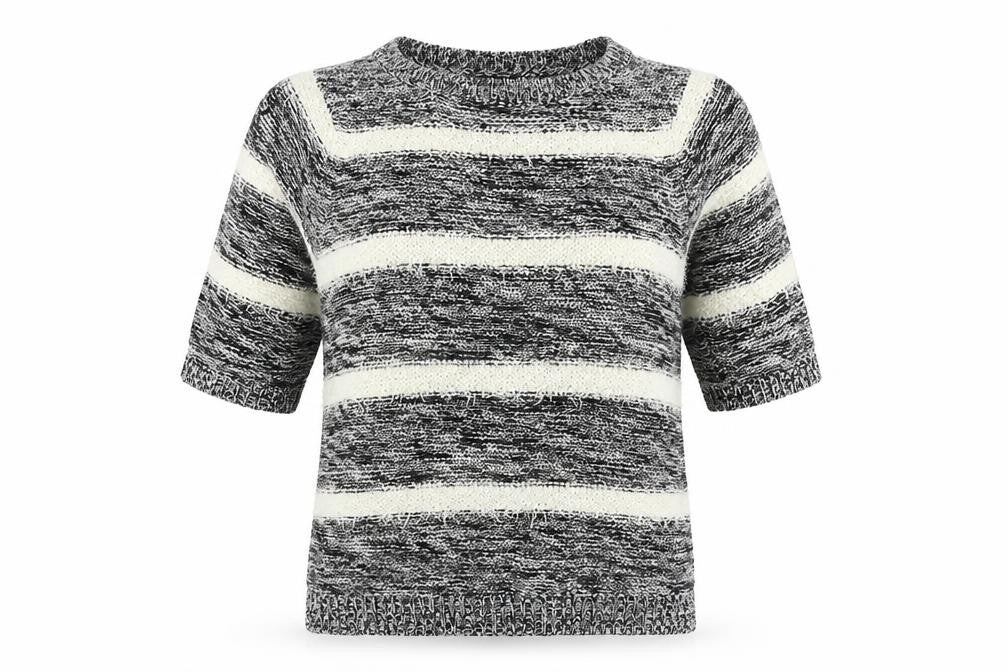 F&F  Womens Ivory Striped  Pullover Jumper Size 14