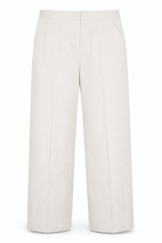 BM Womens Grey Striped  Trousers  Size 16 L28 in