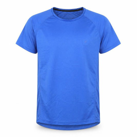 Front view of WorkOut men’s blue basic t-shirt, size S