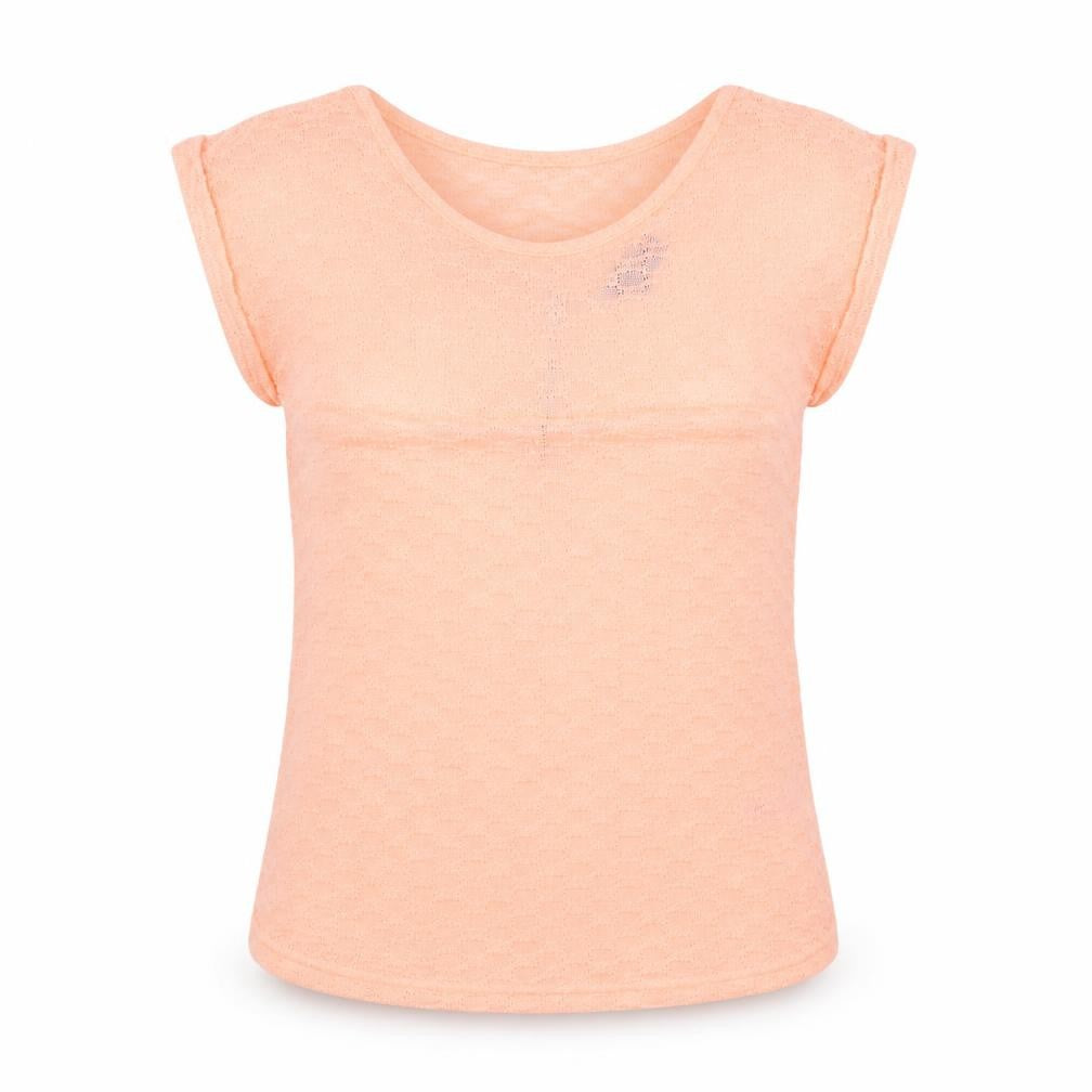 Front view of New Look women’s orange basic t-shirt, size UK 12