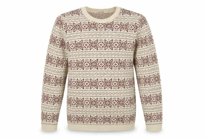Topman Mens Beige Geometric Knit Pullover Sweatshirt Size S