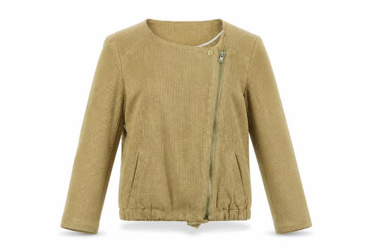 Front view of Next women’s brown jacket, size UK 6