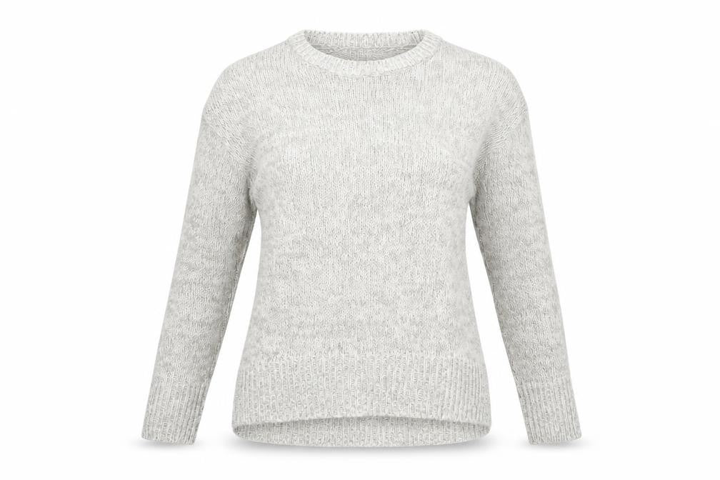 Front view of New Look women’s grey jumper, size S