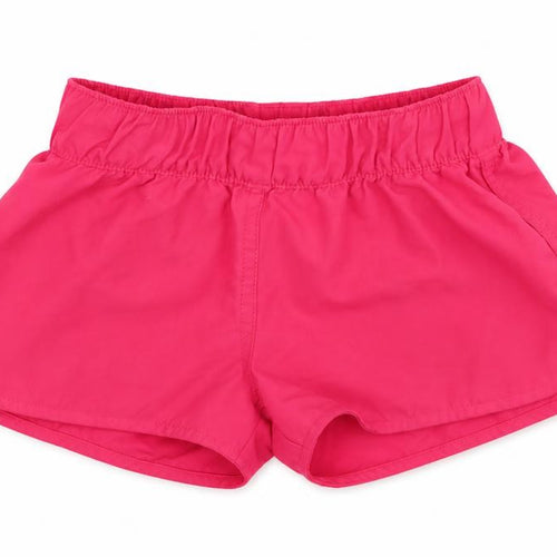 DECATHLON Girls Pink   Sweat Shorts Size 6 Years