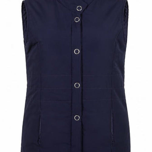 Anne de Lancay Womens Blue   Puffer Jacket Waistcoat Size 10