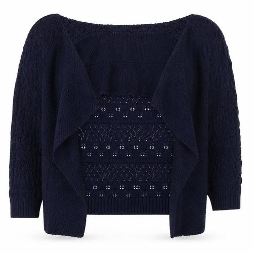 Isle Womens Blue Argyle/Diamond  Cardigan Jumper Size 10