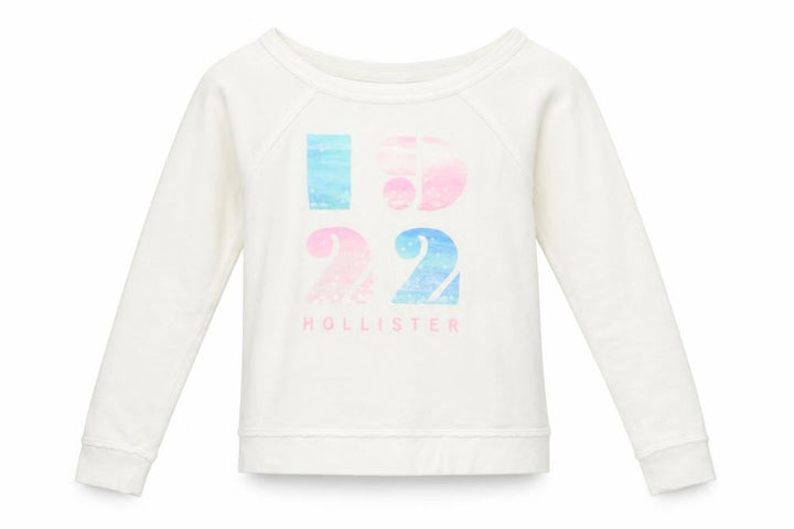 Hollister Womens White Pullover Jumper Size S