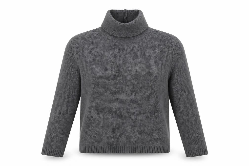 Front view of H&M women’s grey jumper, size S