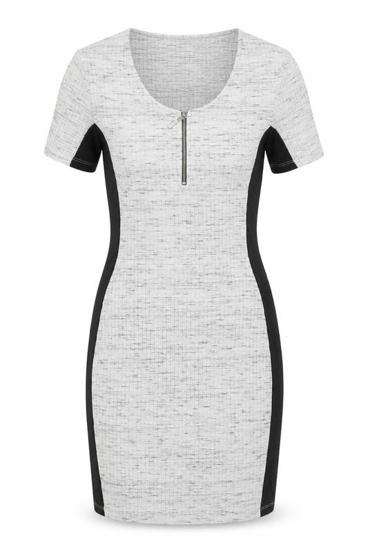 Front view of Select women’s grey bodycon, size UK 10