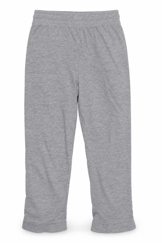 Front view of Marks & Spencer girls’ grey cropped trousers, size 9-10, years - loungewear